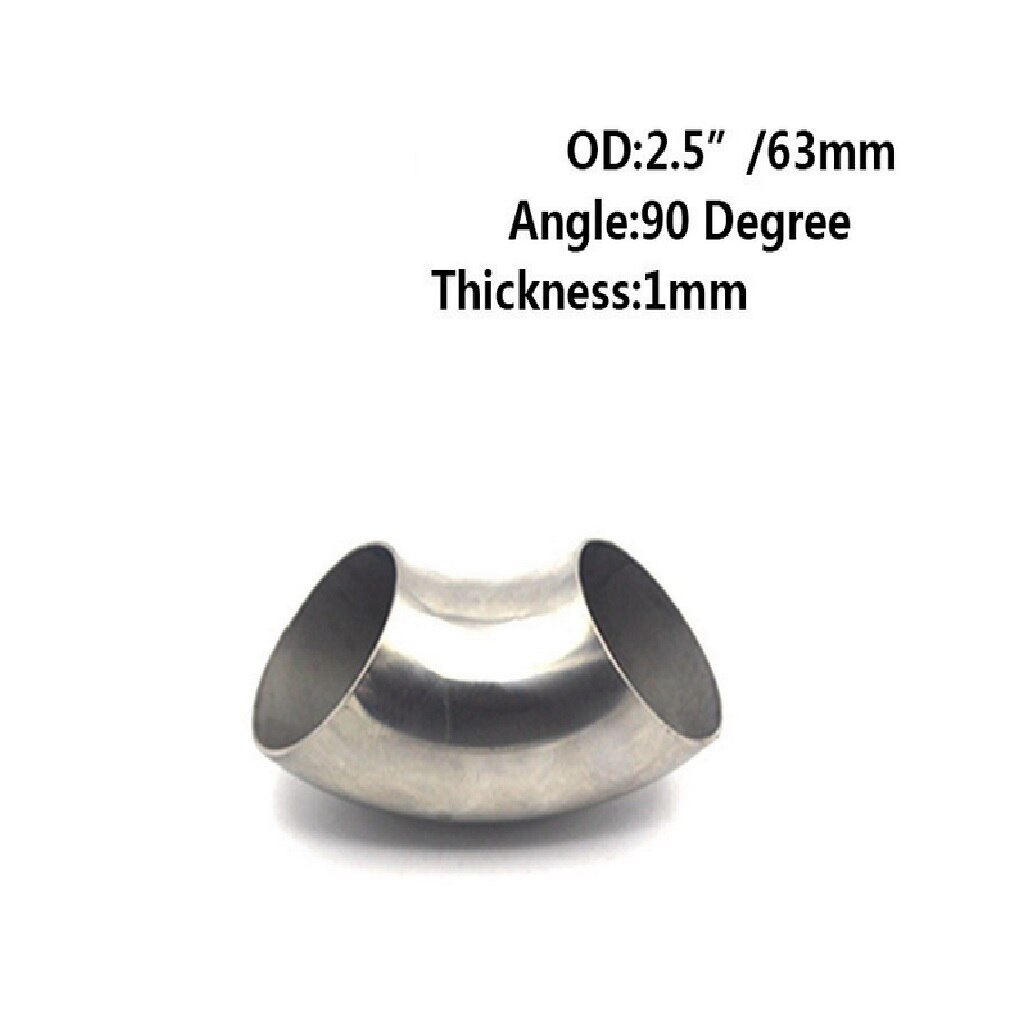 Ultra Tight Radius Mandrel Bend 90 Degree 304 Stainless Steel Exhaust