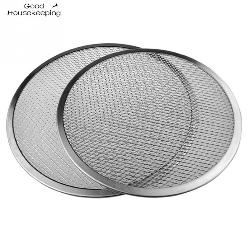 6Inch-18Inch Naadloze Aluminium Pizza Screen Bakplaat Metalen Net Bakvormen Keuken Gereedschap Pizza Acessorios