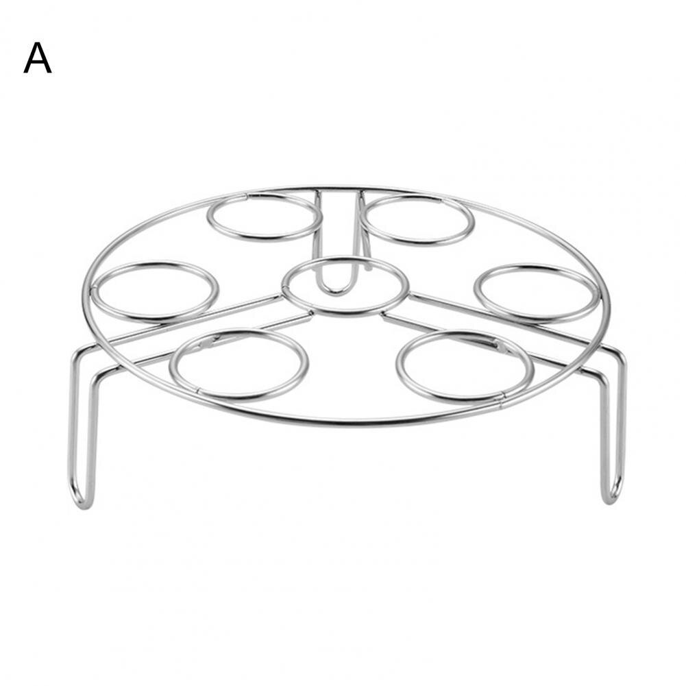 Useful Steaming Rack Safe Anti-rust Egg Steamer Rack Heat Insulated Egg Basket Cook Accessories Egg Steamer Rack: A