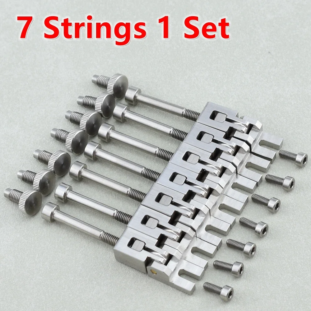 【Hergestellt in Japan】 Hochwertige (6/7 Saiten) Gitarrenbrücke aus Stahl für FR-Tremolo-Systembrücke: Gelb
