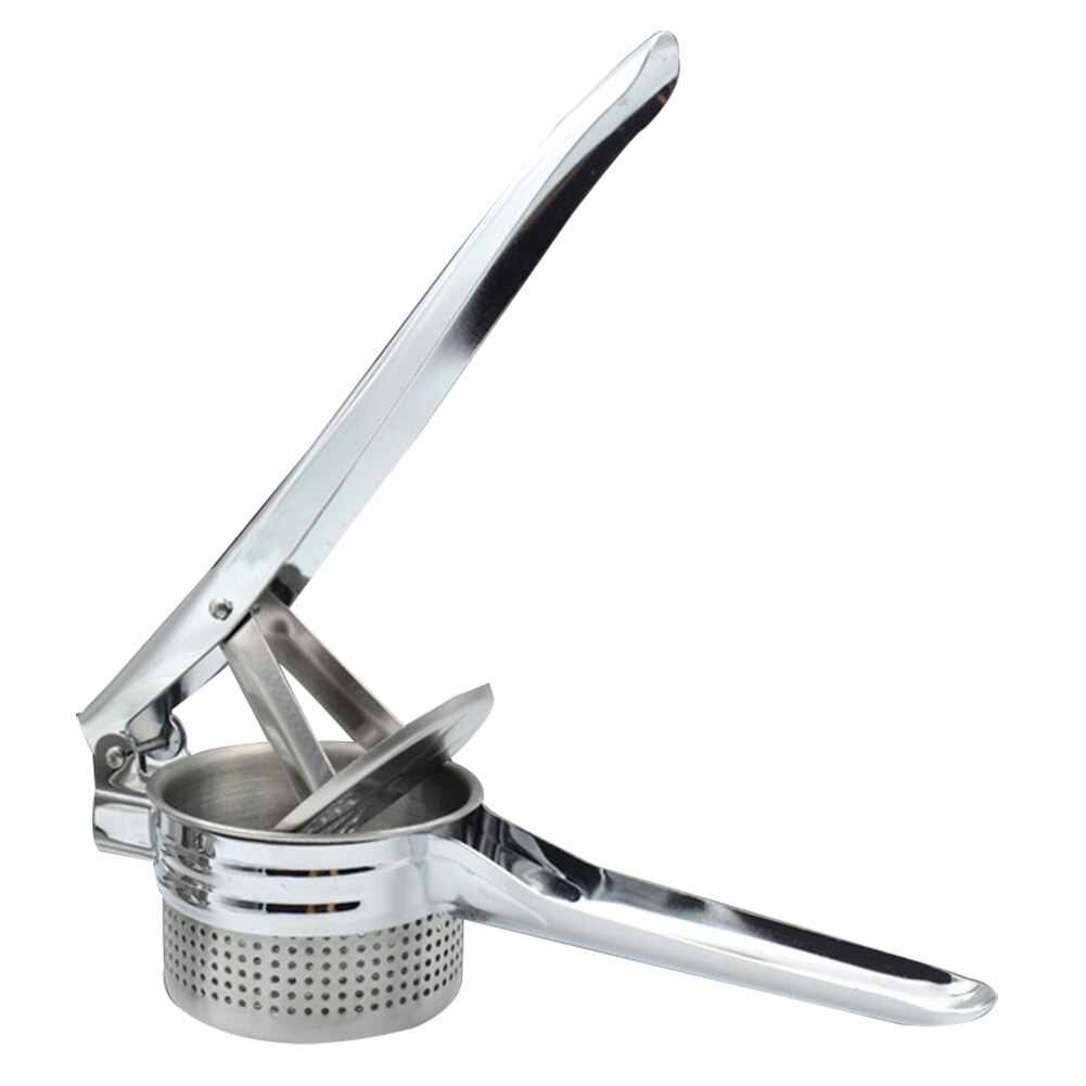 Rvs Aardappel Ricer Gekookt Groente Stampen Druk Sap Fruit Puree Maker Aardappelstamper Handleiding Aardappel Knijper: Default Title