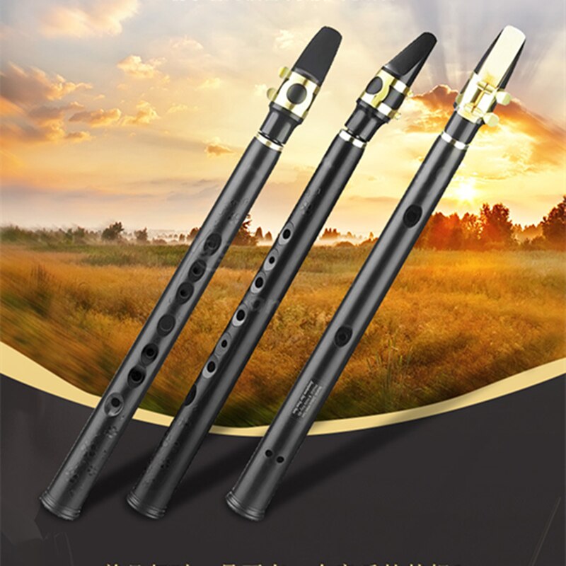 SevenAngel Mini Pocket Bb Saxophone Sax ABS with Alto Mouthpieces 4pcs Reed Carrying Bag Woodwind Musical Instrument