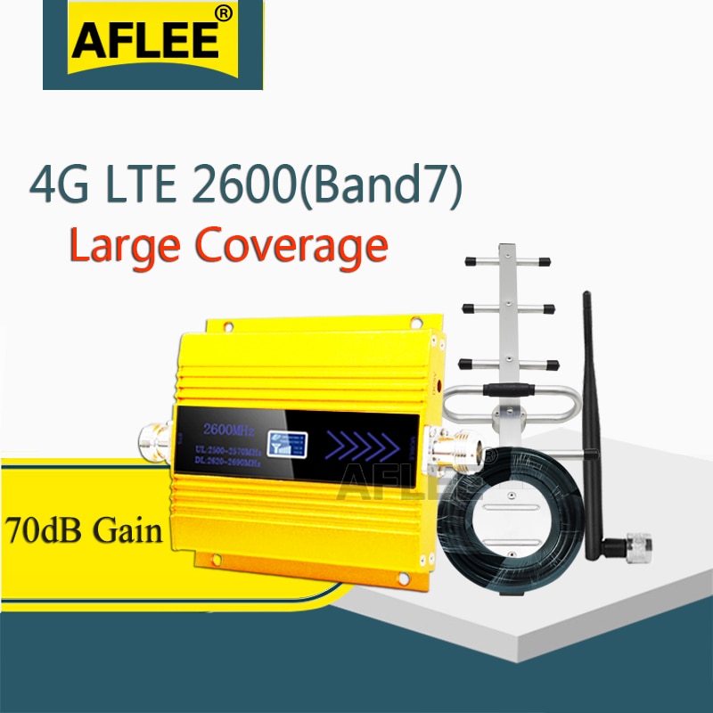 Lte 2600Mhz 4G Netwerk Cellphone Cellulaire Versterker (Lte Band7) 2600 4G Data Mobiele Signaal Booster 4G Versterker Gsm Repeater 4G