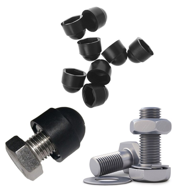 10Pcs/Lot M6 M8 M10 Bolt Nut Dome Protection Caps Covers Exposed Hexagon Plastic
