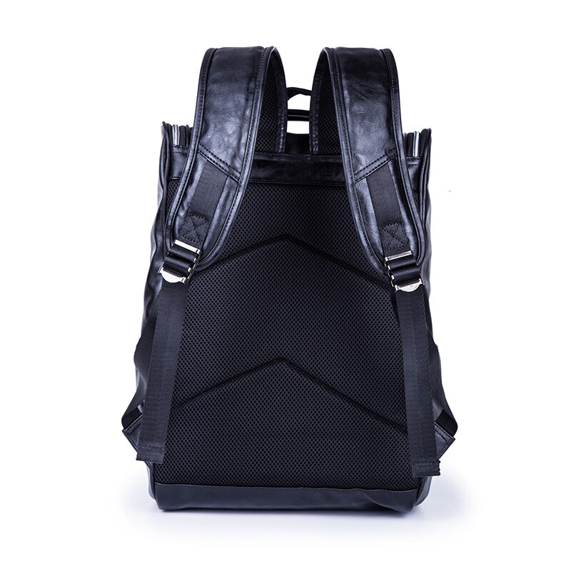 Leather Laptop Backpack for men Business Waterproof Travel Backpack High School Student Bag College Boys Backpack