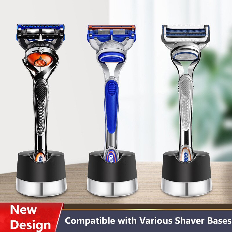 Men Manual Shaver Base Machine for Shaving Blades Can Be Used in Fusion 5 Proglide Proshield Mach 3 Holder And More