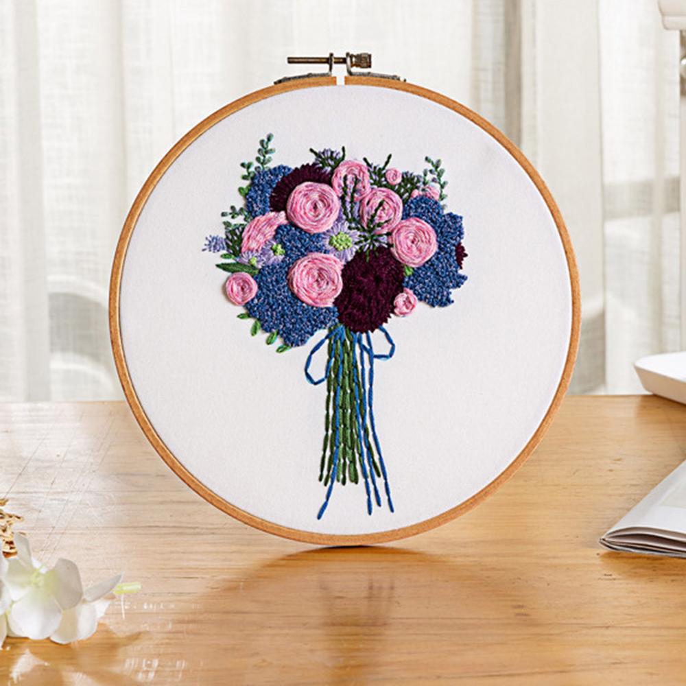 Zabij czas koło zestaw do haftowania, robótki haft, krzyż zestaw do szycia, haft dla początkujących, sztuka DIY krawiectwo CD: f