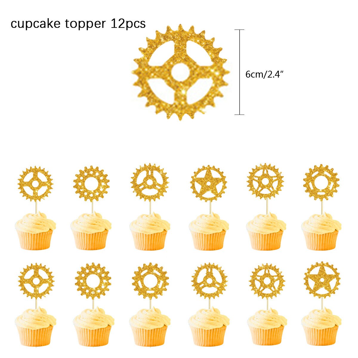 Décoration de gâteau de vélo, décoration de gâteau joyeux anniversaire, décoration de Cupcake pour thème sportif, fournitures de fête d'anniversaire pour hommes ou garçons