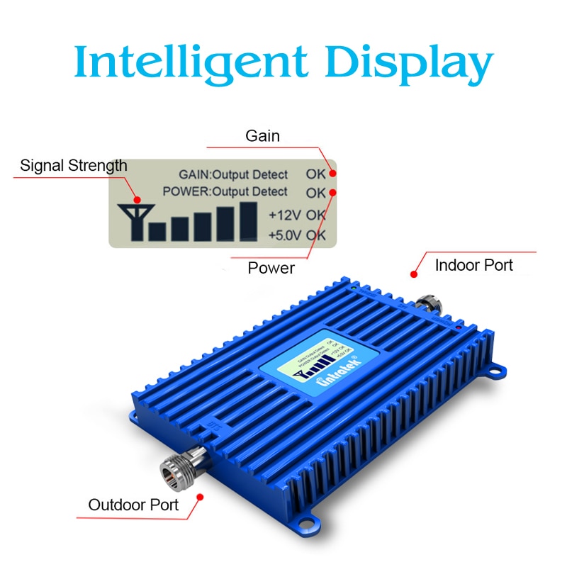 4G 700MHz Signal Repeater B28B 700MHz LCD Leistungsstarke Handy Signal Booster 70dB Gain Verstärker 4G LTE Internet Signal Booster