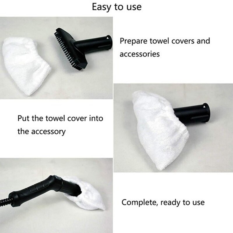 12Pcs Stoomreiniger Onderdelen Voor Karcher Sc Serie SC1/SC2/SC3/SC4/SC5 Stoomreiniger accessoires Handdoek Cover