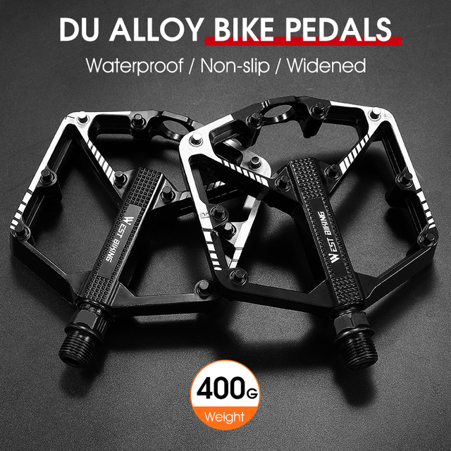 WEST BIKING Fahrrad Ultraleichtpedal 3-Lager-Pedale Aluminiumlegierung CRMO Radfahren Trittbrett für BMX MTB Fahrradpedale Zubehör