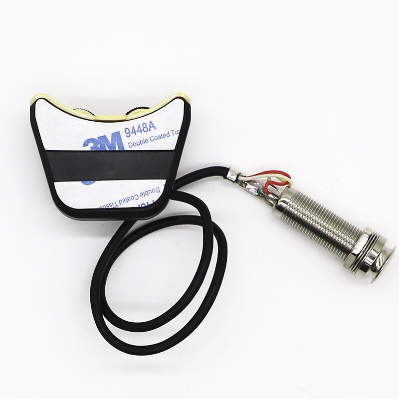 Micro de rosace de ukulélé avec prise jack pour guitare ukulélé hawaïenne