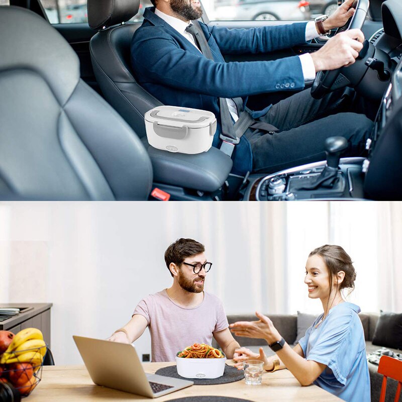 Fiambrera eléctrica de acero inoxidable de 12V y 24V para comida, calentador de comida, contenedor portátil para coche, camión, Picnic, viaje, Bento, caja calefactable