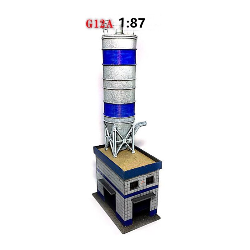 1:87 HO Scale Tower Building Model for Sand Table Building Scene Decorations 8.5*5.3*7.6cm