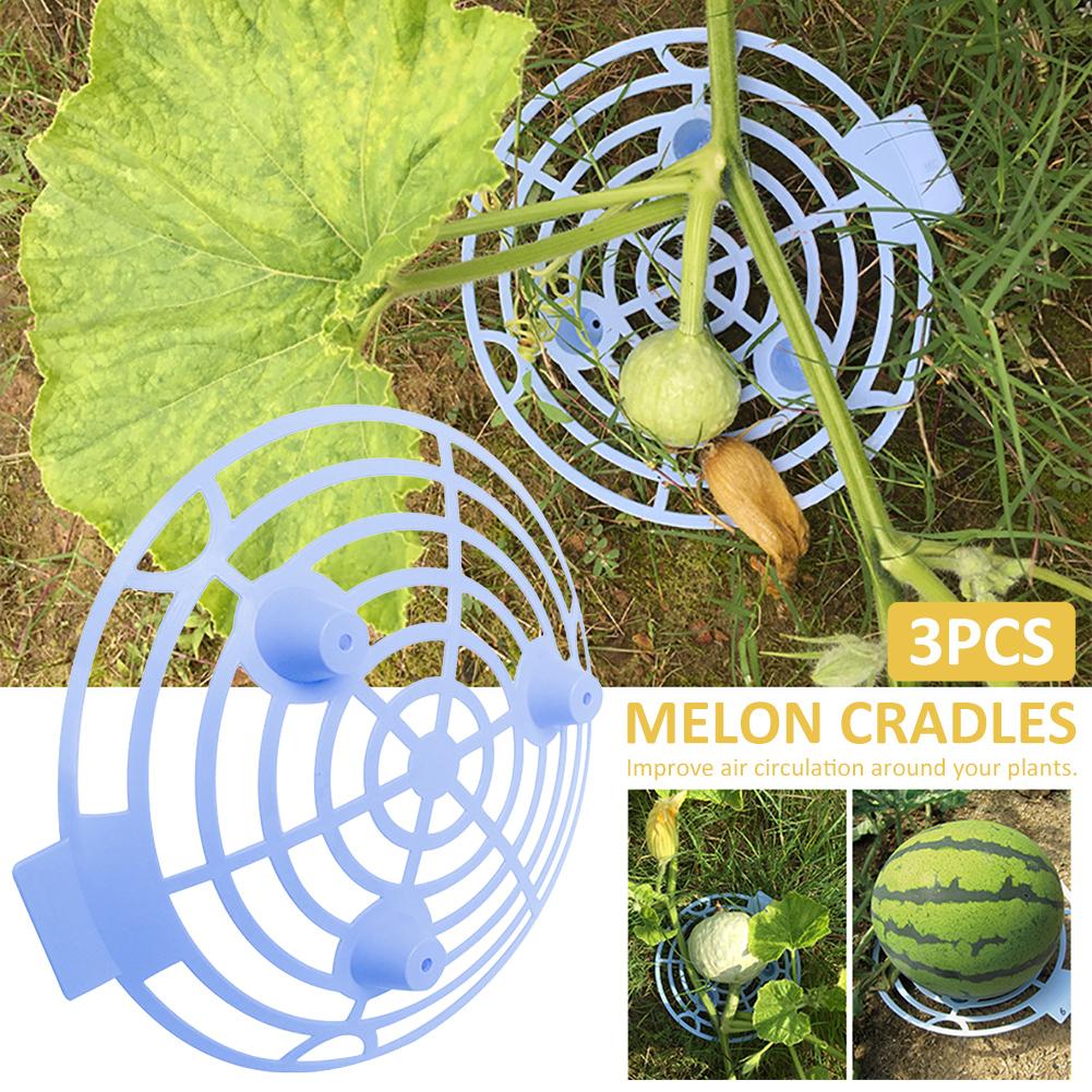 3Pc Duurzaam Multi Functie Meloen Squash Cradle Watermeloen Cradle Plant Ondersteuning Tuin Ondersteuning Protector Voor Watermeloen