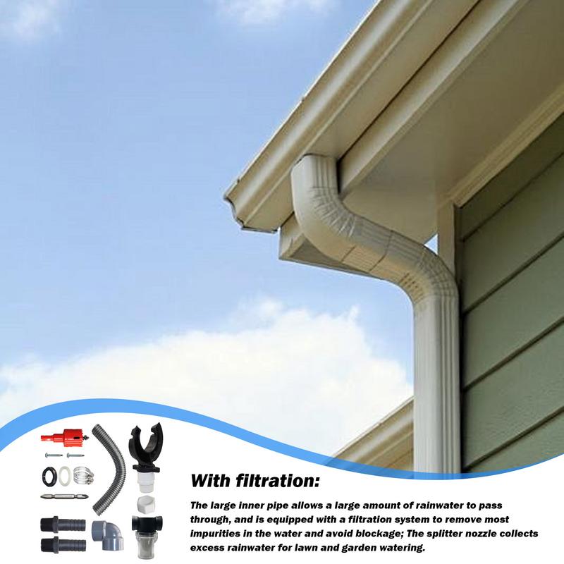 Rain Water Catching System Rainwater Harvesting System Efficient Rain Barrel Kit For Rainwater Collection From Gutter Rainwater