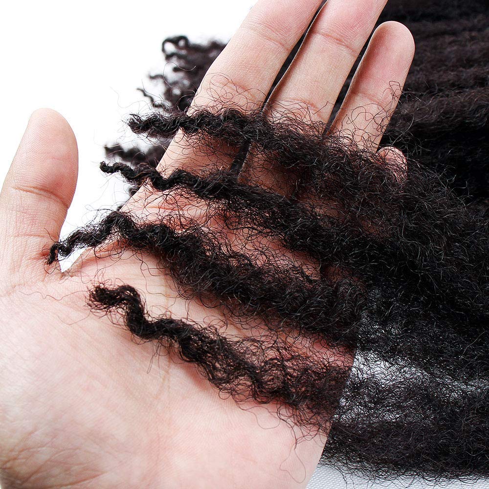 Marley hiukset käänteille 18 tuumaa pitkät afro marley punos hiukset synteettikuitu marley punonta hiustenpidennykset virkatut punokset