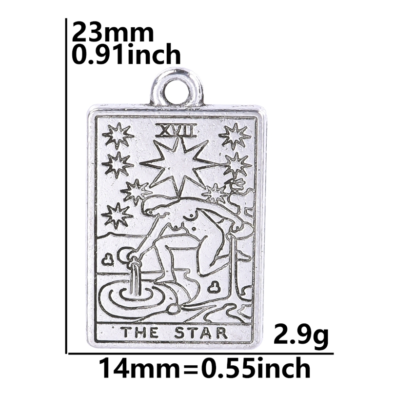 10pcs/lot Gold Plated Tarot Accessories DIY Bulk Alloy Pendant Charm for Jewelry Making Necklace Earrings DIY Material: ROSE GOLD COLOR