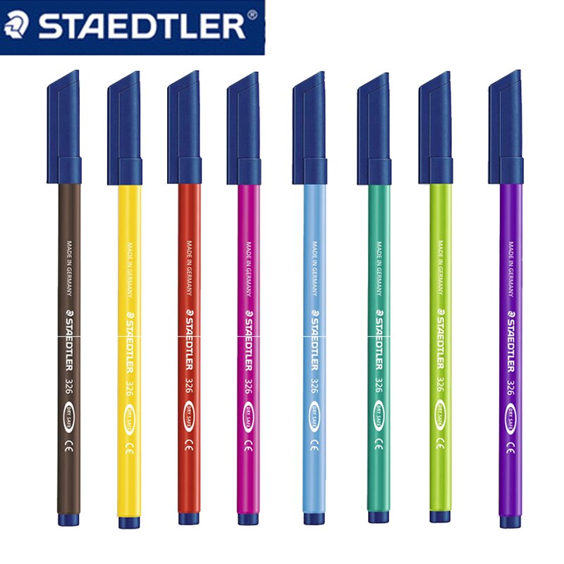 Staedtler 326 WP10 10 Kleur Water Oplosbare Art Markers Pennen Set Aquarel Pen Veilig En Milieuvriendelijk Kan Worden gewassen