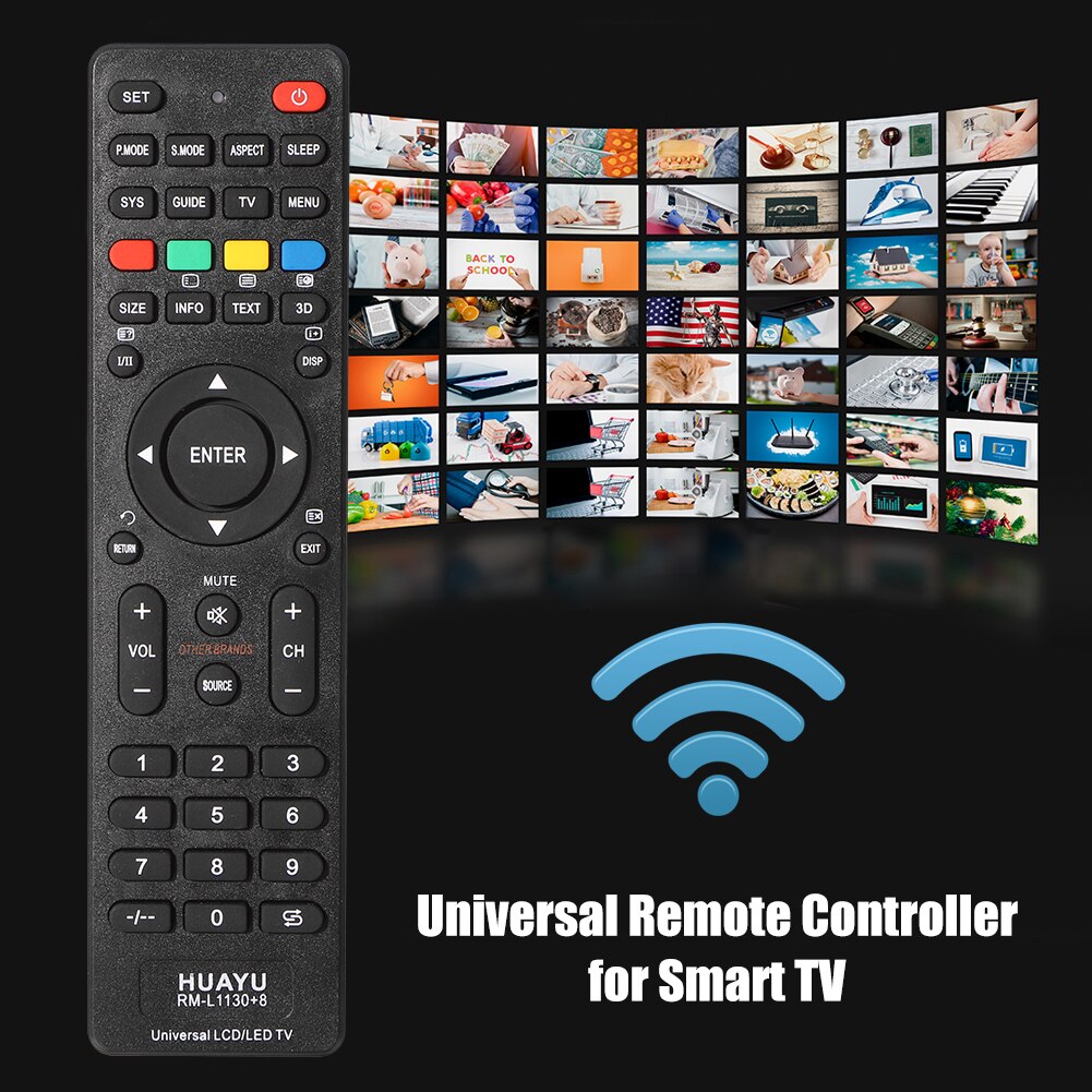 Control remoto Universal para Smart TV, reemplazo de Control remoto mágico para RM-L1130 + 8 RM-L1130 + 12 LED LCD, TV, mando en inglés