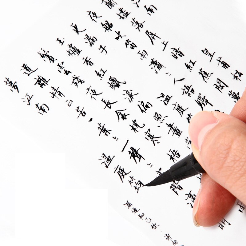 Platinum Calligraphy Brush Soft Tip Double Head Refillable Brush Pen with Ink Medium Tip Writing