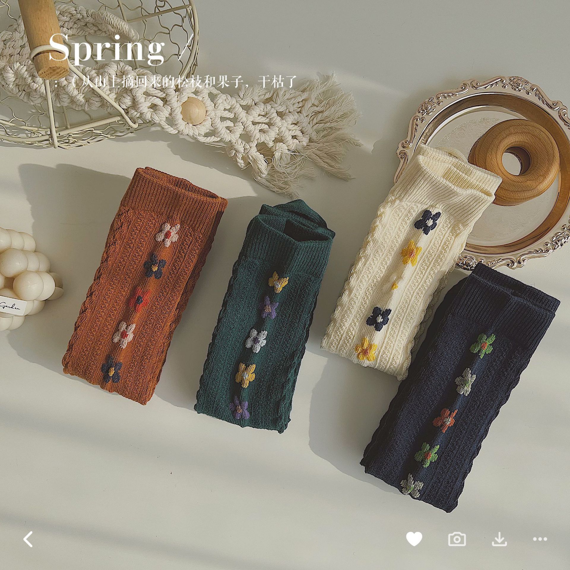 2Pairs Pack Voorjaar Kinderen Sokken Drie-Dimensionale Twist Bloemen Jongens En Meisjes In De Buis Sokken kinderen Stapel Sokken