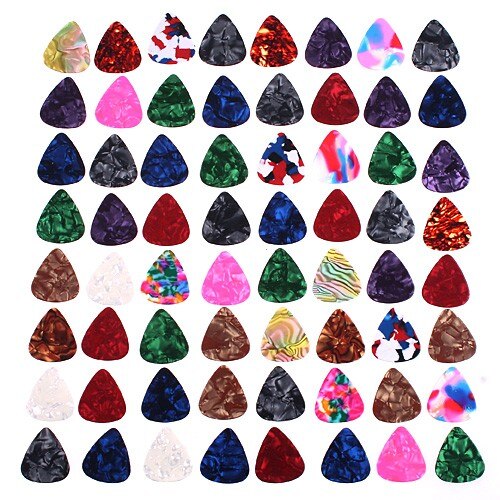 beautiful 20 Pcs Stylish Colorful Guitar Picks