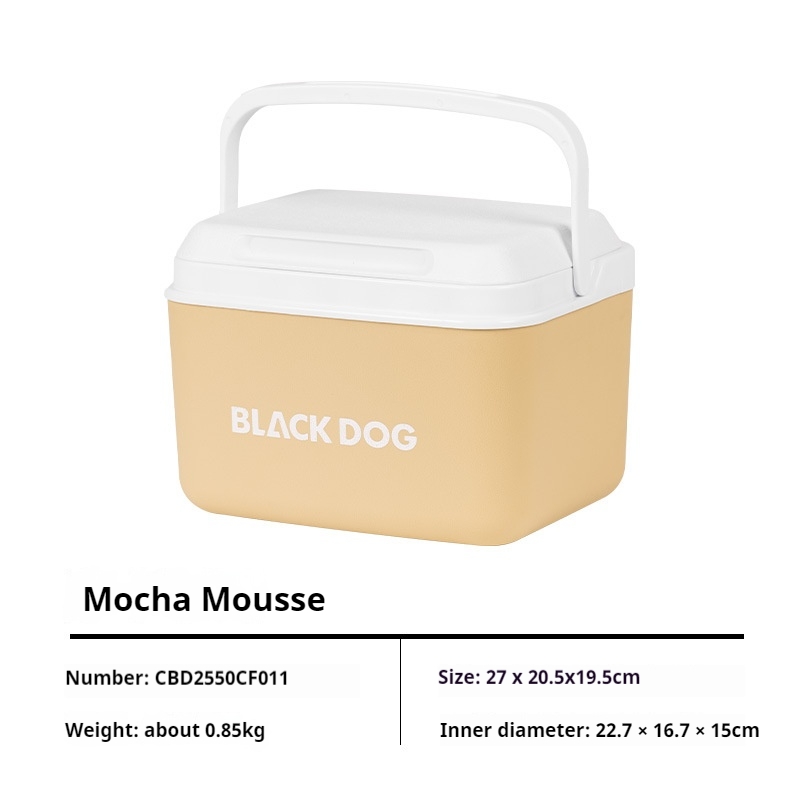 Naturehike BLACKDOG 5L 13L 25L glacière boîte thermique extérieure grande capacité Camping barbecue pique-nique pêche incubateur voiture seau à glace: Black