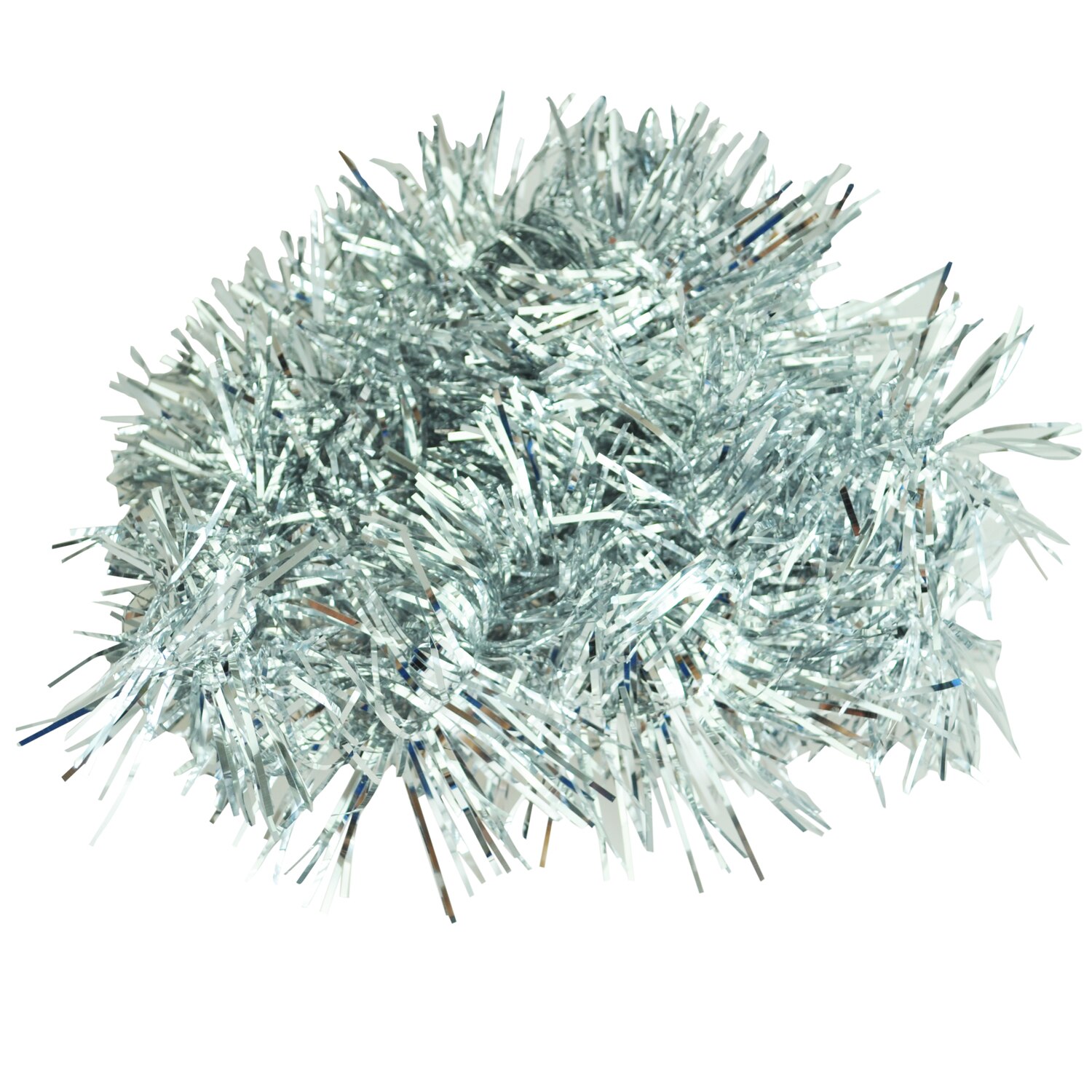 2m 6.5 Ft Christmas Tinsel Tree Decorations Tinsel Garland blue: silver