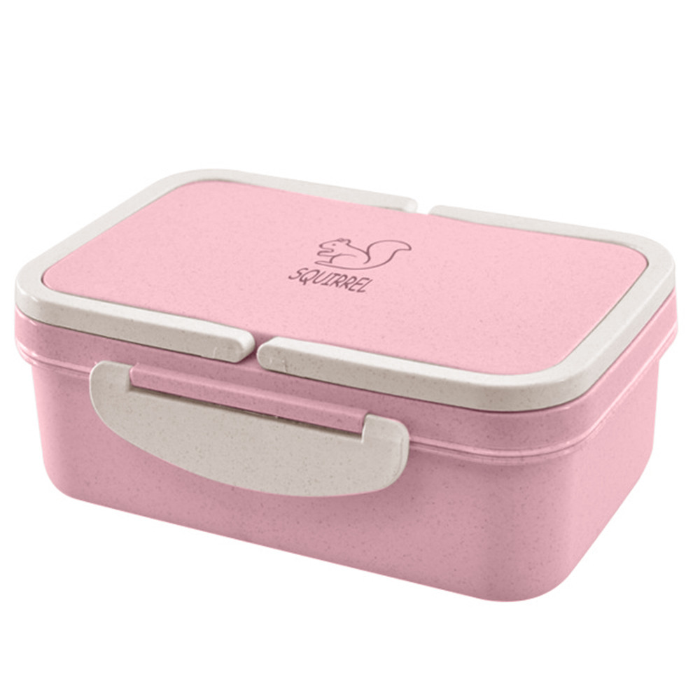 Portable Lunch Box Wheat Straw Picnic Microwave Bento Food Storage Container Student Camping Lunch Dinner Lunch Boxes