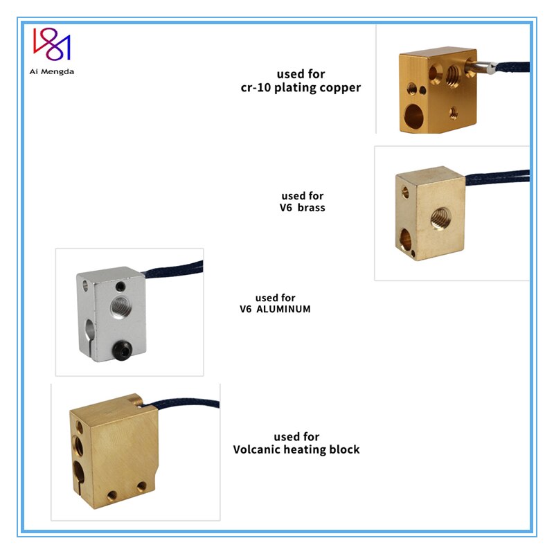 PT1000 Probe 3mm * 15mm Up to 450 Degree line 1m Platinum Thermal Resistance Sensor For 3D Printer E3D Volcano/ V6 Heater Block