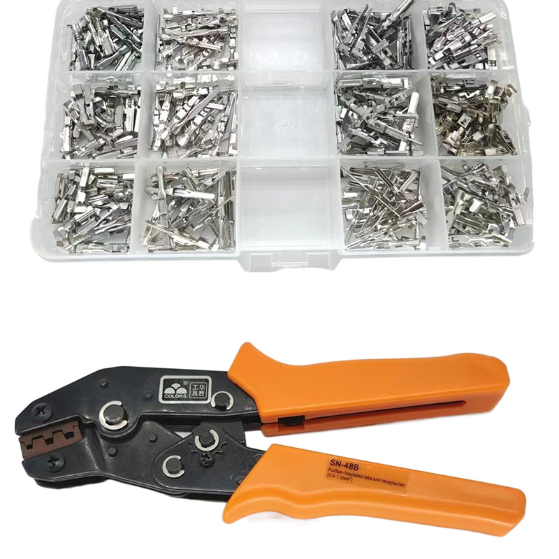 electrical connectors terminals Automotive Connector Piece 2.2/ 2.8/ 3.5 MM Male And Female Interconnected car terminal: WHITE