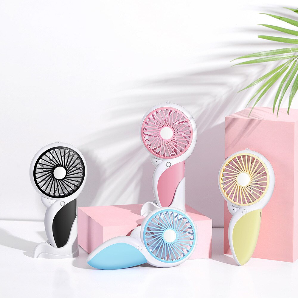 MOONBIFFY Portable Mini USB Handheld Fan - 3.7V - Quiet Operation Below 36dB - Compact Travel Size