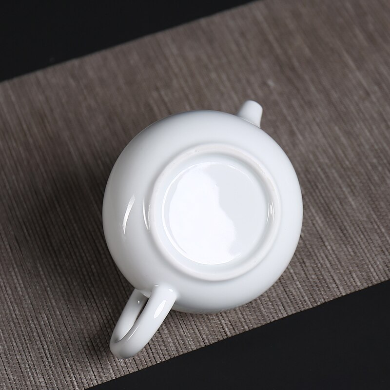 White porcelain teapot glaze color hand-painted single pot home ceramic teapot Kung Fu tea ceremony tea maker lo927539