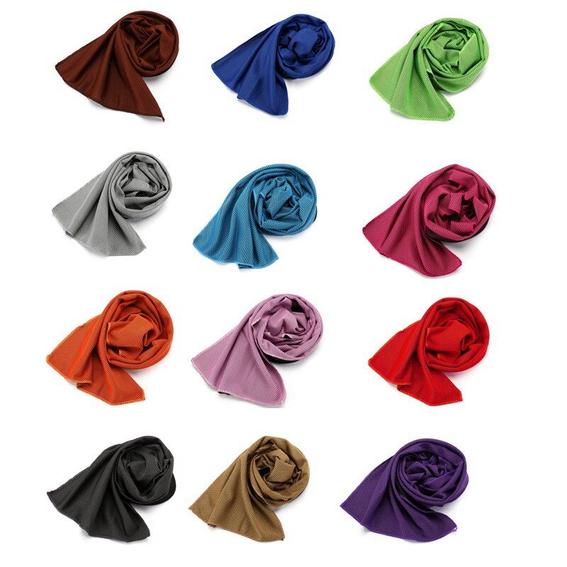 Koele Handdoek Ice Cold Blijvende Running Jogging Gym Kille Instant Cooling Outdoor Sport Handdoek Zwemmen Backpacken Handdoeken Zomer