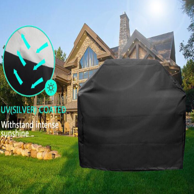 Size XS-XXL Black Waterproof BBQ Cover BBQ Accessories Grill Cover Anti Dust Rain Gas Charcoal Electric Barbeque Grill