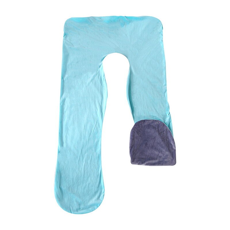 Taie d'oreiller polaire souple pour femmes enceintes, forme en U, lombaire, protection latérale multifonction, housse de coussin pour femmes enceintes: E pillow case