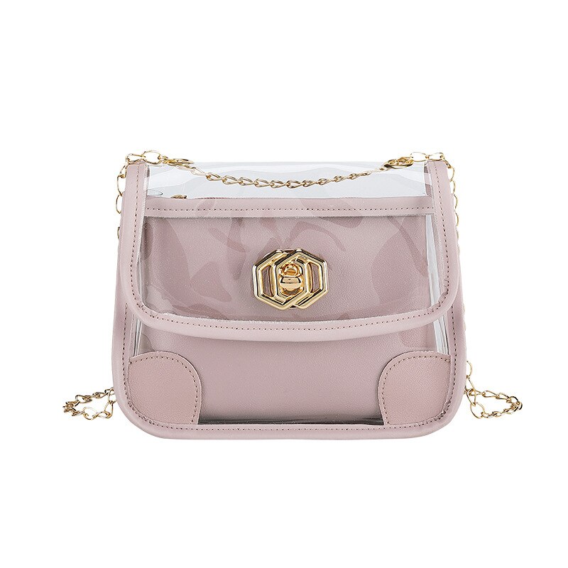 Crossbody Bags for Women Jelly Mother Bag Fresh Literary Shoulder Bag PVC Solid Color Armpit Bag: Purple