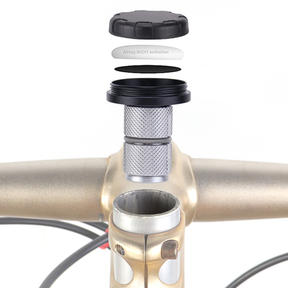 Für Apfel Airtag Fahrrad halterungen Fahrrad Vorderrad gabel oben unten Rohr halterung Diebstahls icherung Tracker halterung Fahrrad Headset Kappe Abdeckung
