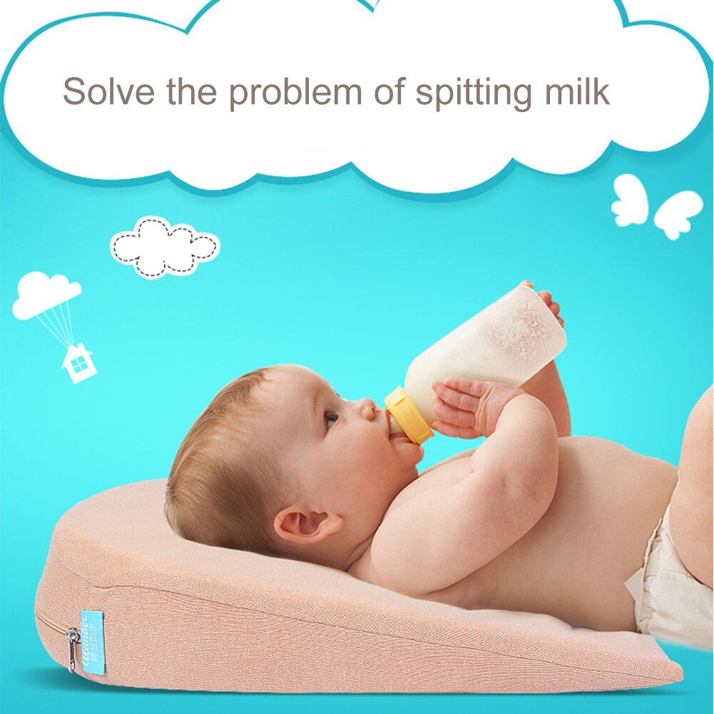 Sleep Positioning Anti Spit Milk Universal Safety Crib Accessories Reflux Proof Cushion Baby Wedge Pillow Newborn Memory Cotton