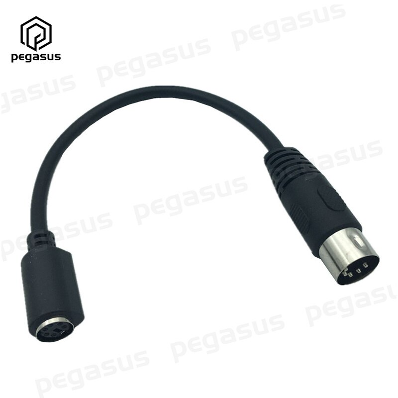Cable adaptador para teclado y ratón, 15CM, PS2 DIN, 5 pines, macho a MD, 6 pines, hembra