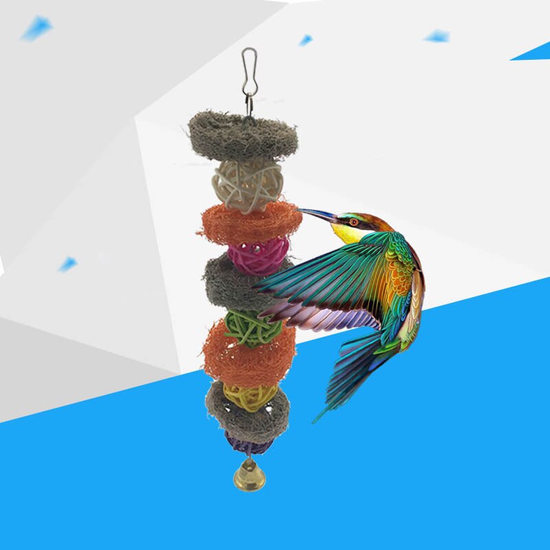 Pet Parrot Birds Toy Parakeet Budgie Cockatiel Cage Hut Nest Bird Toy Hammock Swing Toy Hanging Toy Brinquedo Pet Supplies: takraw skewers