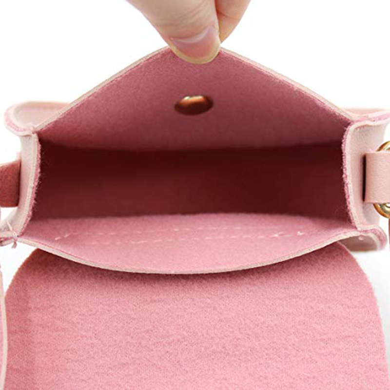 Tftp-cute kat kvast skulder taske lille mini mønt taske messenger taske crossbody taske til børn piger, farve d pink (4.7 x 3.9)