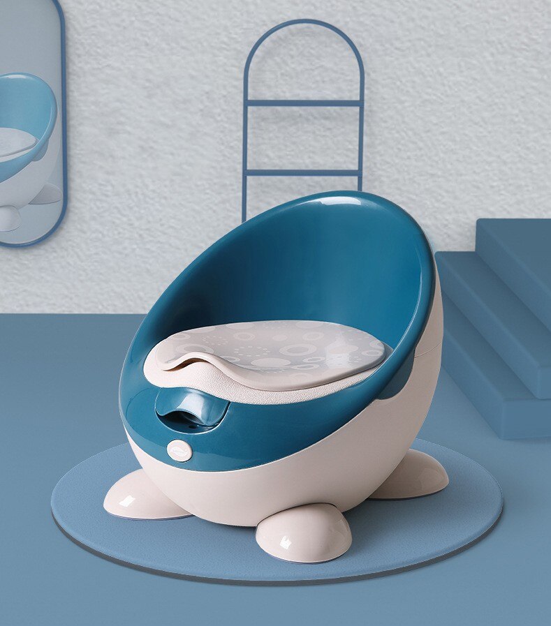 Large Baby Toddler Toilet Training Seat Potty Egg Style Kids Child Toilet Potty Seat 2 Colors: Blue