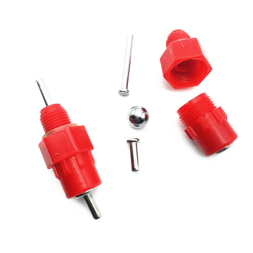 100PCS Rode tepels Kip waterer Pluimvee feed Kip drinken Vogel Duif Voeden Butt Bal rode drinknippels voor kippen