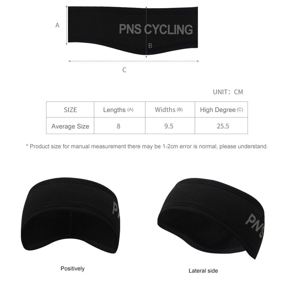 Mænd pns cykling vinter varm sport pandebånd termisk fleece cykelpandebånd vindtæt udendørs løb vandreture ski cykelpandebånd