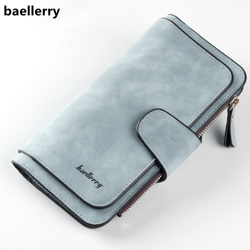 Baellerry Brand Wallet Women Scrub Leather Lady Purses Ladies Clutch Wallet Long Female Wallet Carteira Feminina