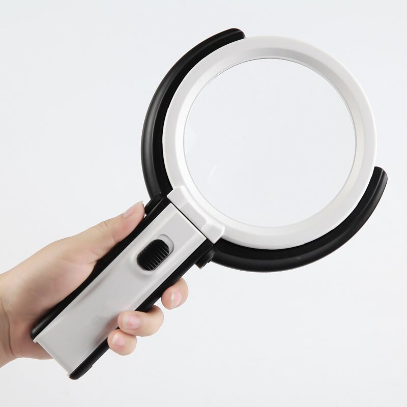 Vergrootglas met led-lampje, opvouwbaar bureauloep, multifunctionele leesloep voor lasreparaties