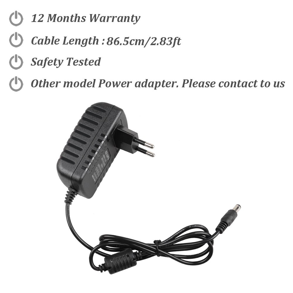 Smart Electric Scooter Battery Charger 12V Adapter Black for Razor Power Core E90, EPunk, XLR8R for Pulse Revster Pulse GRT-11