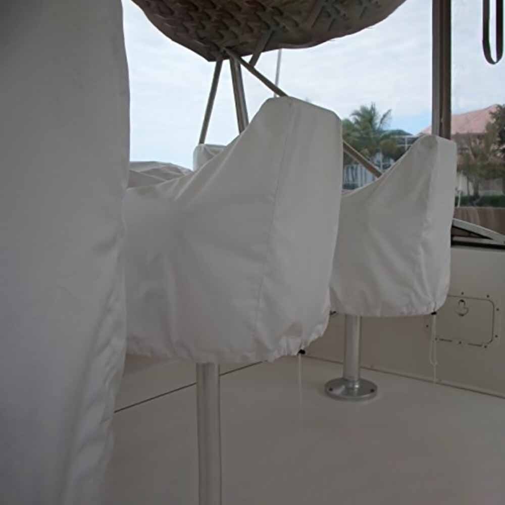 Boat Seat Cover Outdoor Waterproof Pontoon Captain Boat Bench Chair Seat Cover Chair Protective Covers UV Resistant